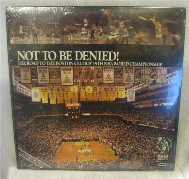1984 BOSTON CELTICS NOT TO BE DENIED! RECORD ALBUM
