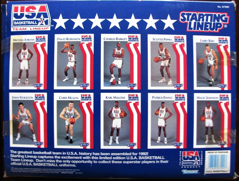 1992 USA BASEKETBALL TEAM STARTING LINE-UP w/BOX
