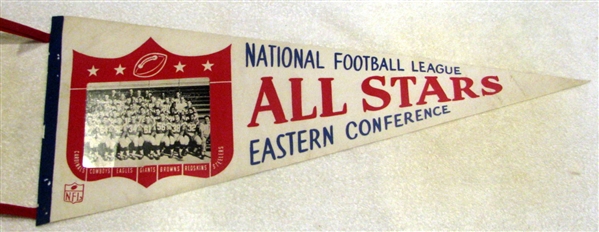 60's NFL EASTERN CONFERENCE ALL-STARS PENNANT - SUPER RARE!