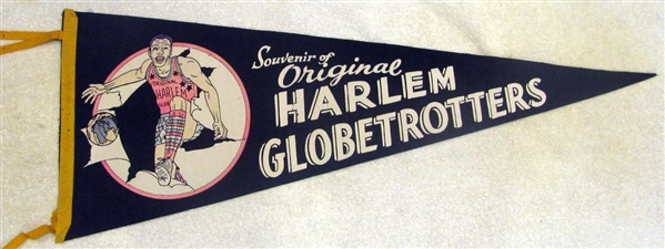 60's HARLEM GLOBETROTTERS PENNANT