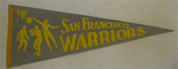 60's SAN FRANCISCO WARRIORS PENNANT - RARE!