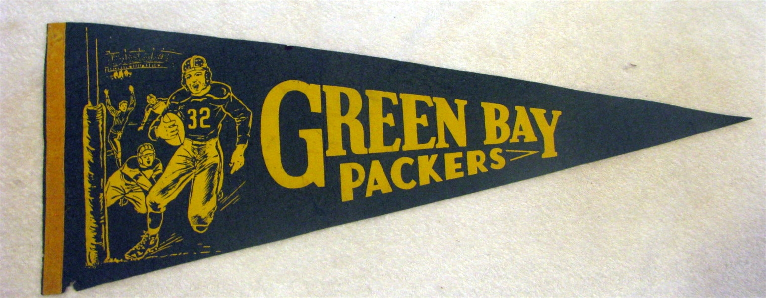 40's GREEN BAY PACKERS PENNANT - VERY RARE!