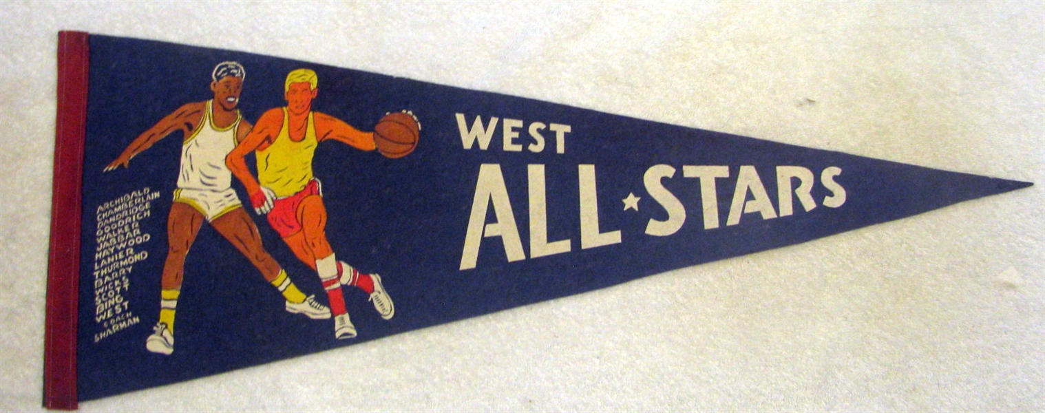 70's NBA WESTERN DIVISION ALL-STARS PENNANT