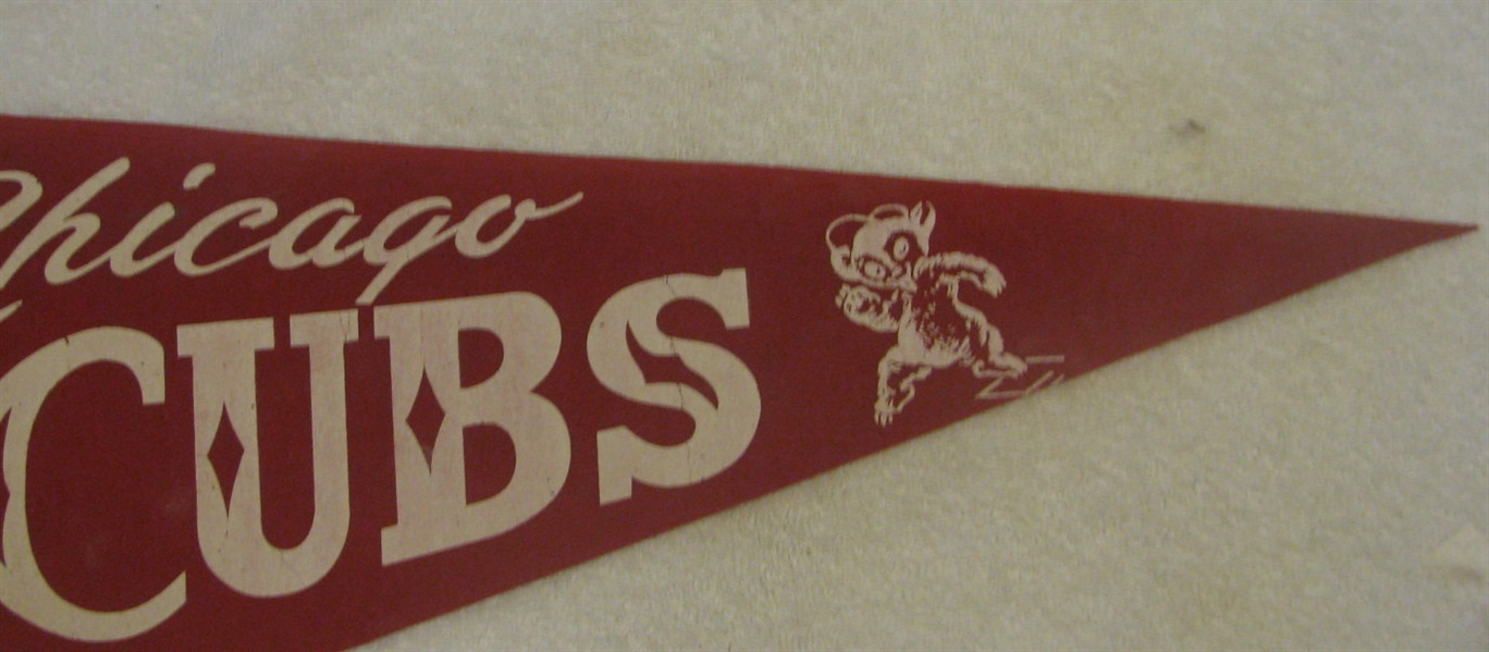 50's CHICAGO CUBS WRIGLEY FIELD PENNANT