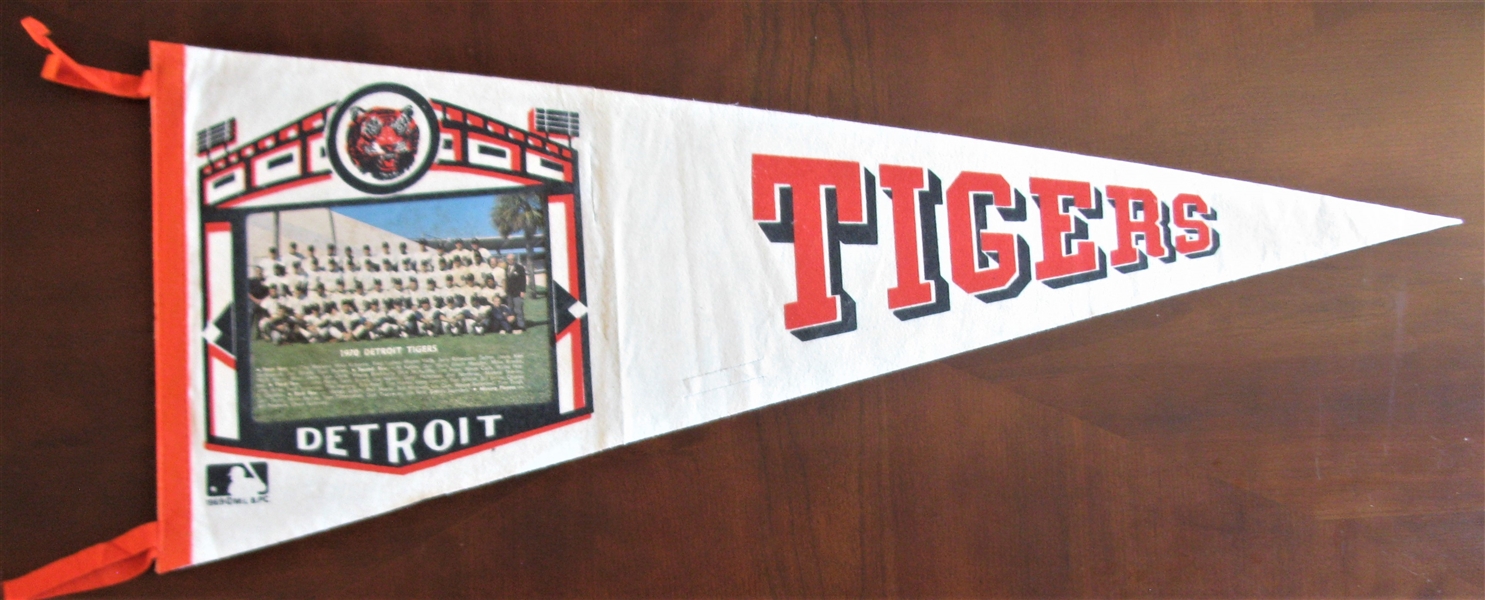 1970 DETROIT TIGERS TEAM PICTURE PENNANT