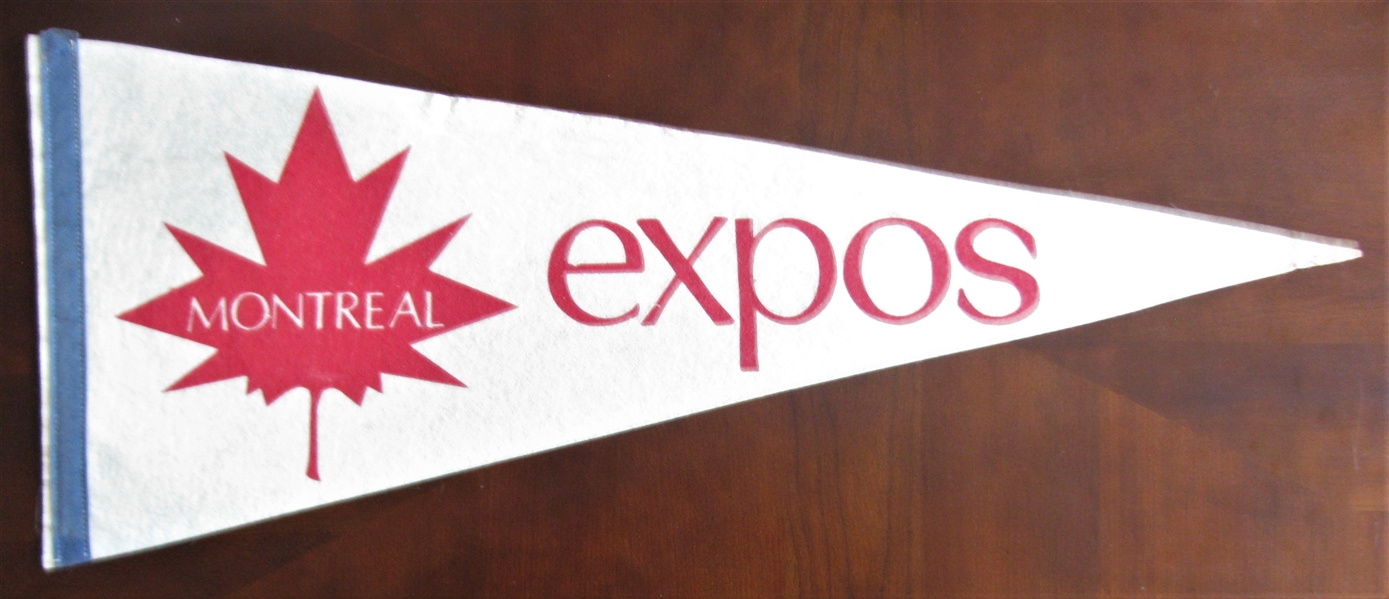 60's/70's MONTREAL EXPOS FULL SIZE PENNANT