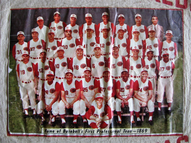 1961 CINCINNATI REDS NATIONAL LEAGUE CHAMPIONS OVER-SIZED (35) PENNANT