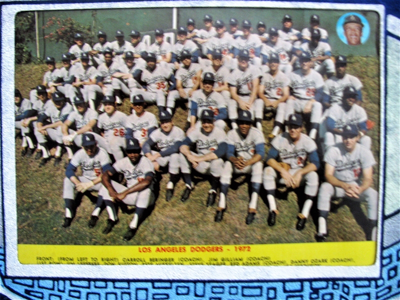 1972 LOS ANGELES DODGERS TEAM PICTURE PENNANT