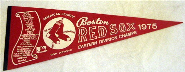 1975 BOSTON RED SOX ALCS PENNANT