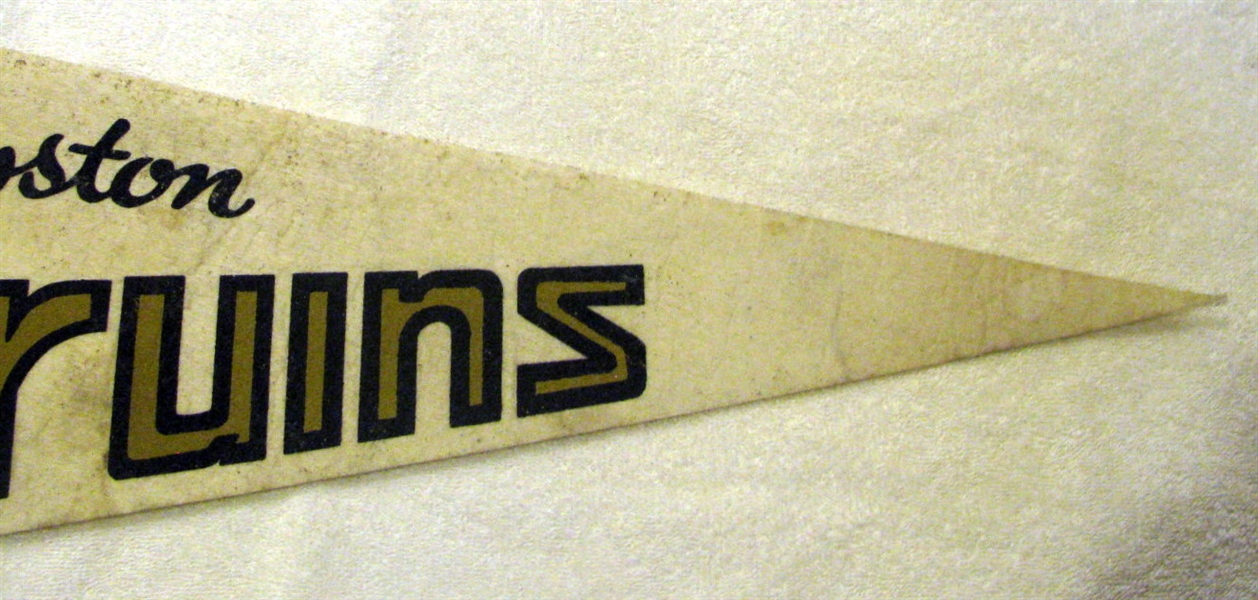 70's BOSTON BRUINS STANLEY CUP CHAMPIONS PHOTO PENNANT