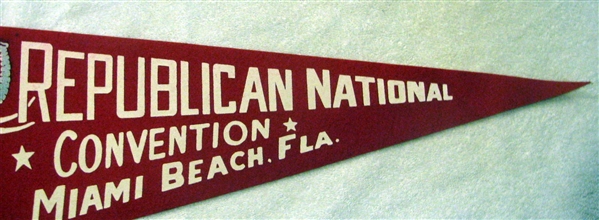 1968 GOP CONVENTION PENNANT
