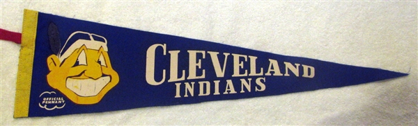 50's/60's CLEVELAND INDIANS PENNANT