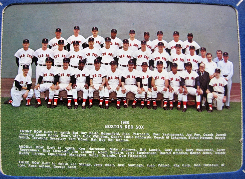 1968 BOSTON RED SOX TEAM PICTURE PENNANT