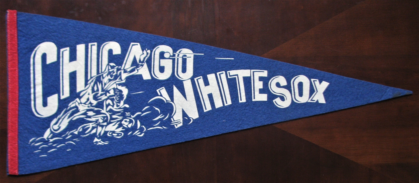 RARE 50's CHICAGO WHITE SOX BASEBALL PENNANT