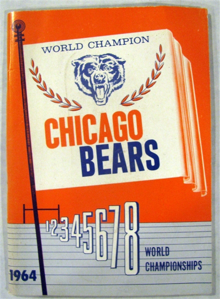 1964 CHICAGO BEARS MEDIA GUIDE
