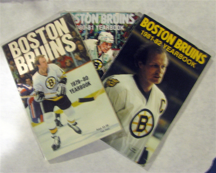 70's/80's BOSTON BRUINS YEARBOOKS -(3)