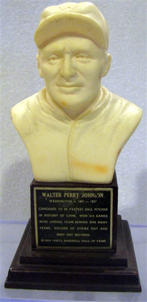 1963 WALTER JOHNSON HALL OF FAME BUST / STATUE