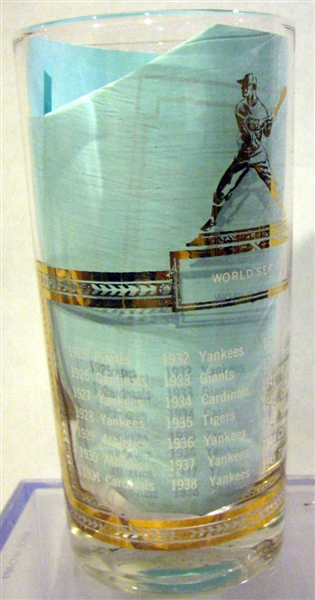1952 WORLD SERIES CHAMPIONS GLASS