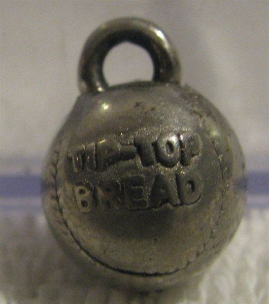 VINTAGE TIP TOP BREAD BASEBALL CHARMS- 7 DIFFERENT