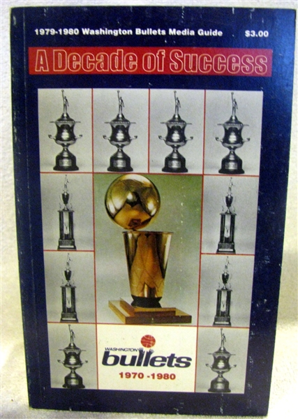1979-80 WASHINGTON BULLETS MEDIA GUIDE / YEARBOOK