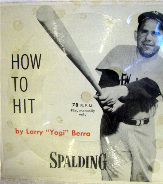 50's YOGI BERRA HOW TO HIT SPALDING RECORD