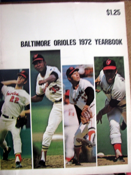 1972 BALTIMORE ORIOLES YEARBOOK