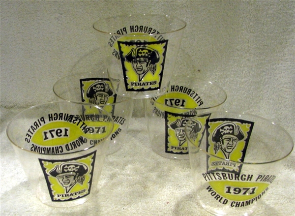 1971 PITTSBURGH PIRATES 'WORLD CHAMPIONS' GLASSES - 5