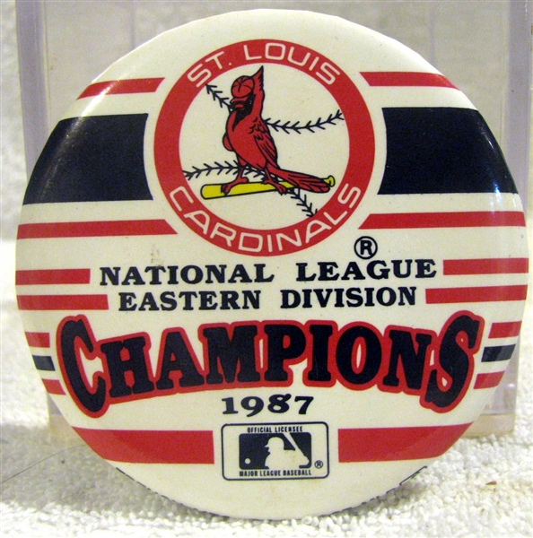 1987 ST LOUIS CARDINALS NATIONAL LEAGUE EASTERN DIVISION CHAMPIONS PIN