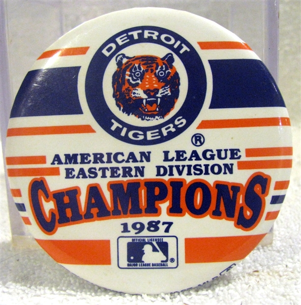 1987 DETROIT TIGERS AMERICAN LEAGUE EASTERN DIVISION CHAMPIONS PIN
