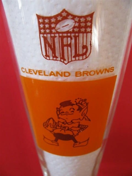 60's CLEVELAND BROWNS HICKOK PILSNER STYLE GLASS