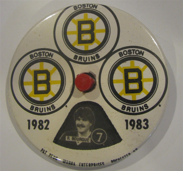 1982-83 BOSTON BRUINS PIN w/CHANGEABLE PLAYERS
