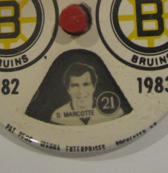1982-83 BOSTON BRUINS PIN w/CHANGEABLE PLAYERS