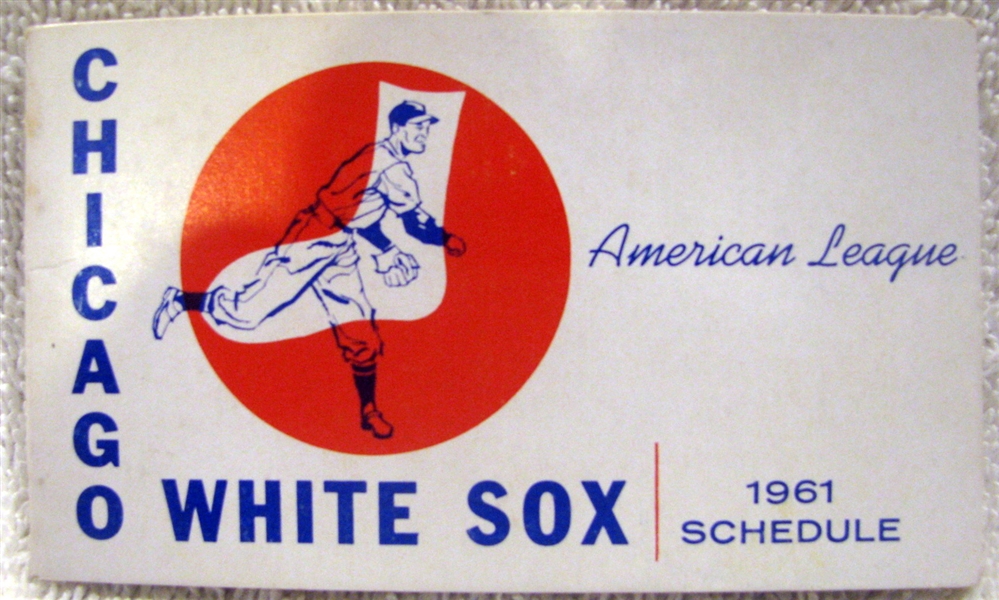 1961 AMERICAN LEAGUE SCHEDULE BOOKLET - CHICAGO WHITE SOX ISSUE