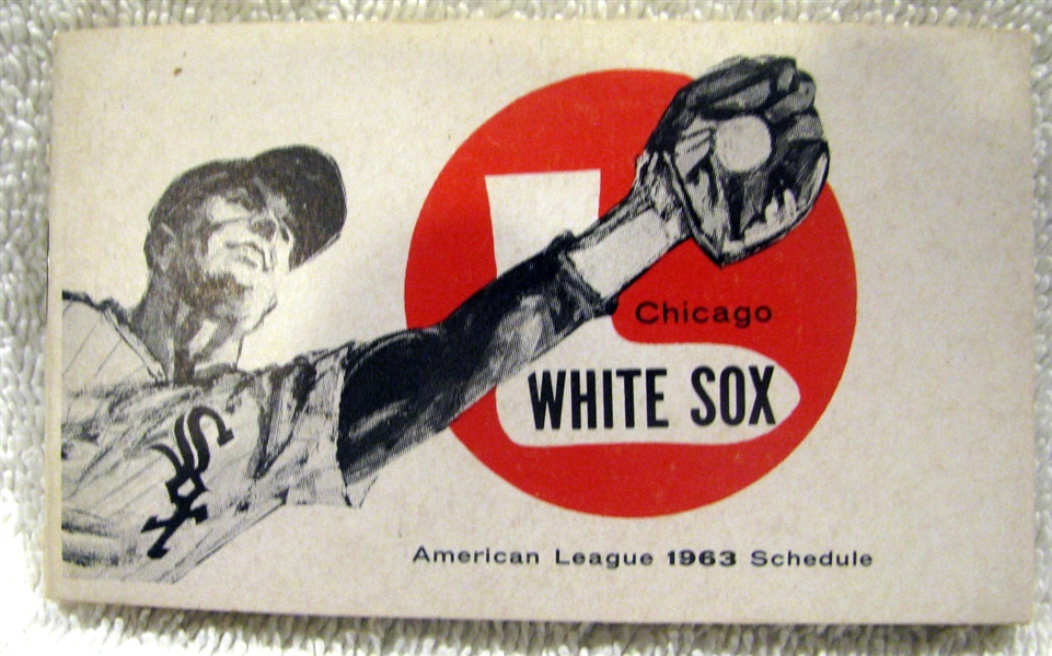 1963 AMERICAN LEAGUE SCHEDULE BOOKLET - CHICAGO WHITE SOX ISSUE