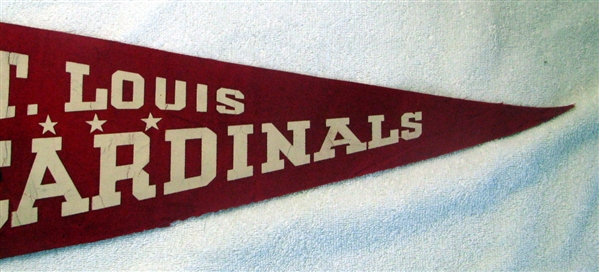1964 ST. LOUIS CARDINALS NATIONAL LEAGUE CHAMPIONS PENNANT