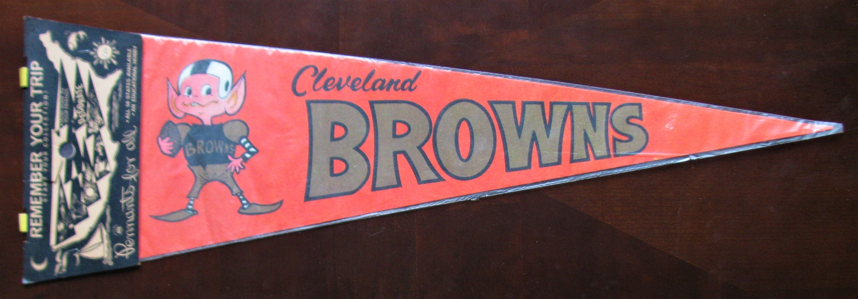 70's CLEVELAND BROWNS FOOTBALL PENNANT