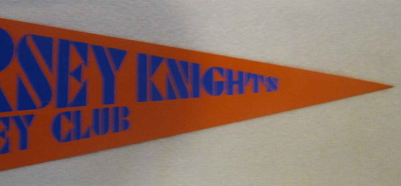 1973-74 WHA JERSEY KNIGHTS PENNANT