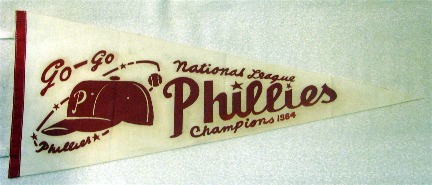 1964 PHILADELPHIA PHILLIES PHANTOM NATIONAL LEAGUE CHAMPIONS PENNANT
