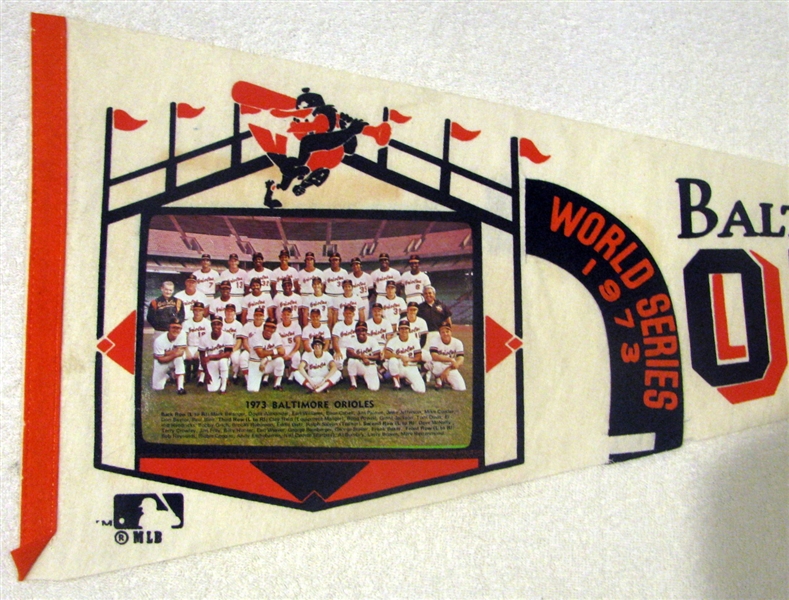 1973 BALTIMORE ORIOLES WORLD SERIES PENNANT