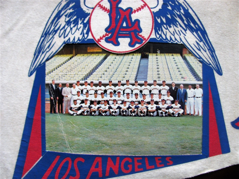 1963 LOS ANGELES ANGELS TEAM PICTURE PENNANT