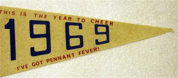 1969 BOSTON RED SOX THIS IS THE YEAR TO CHEER PENNANT