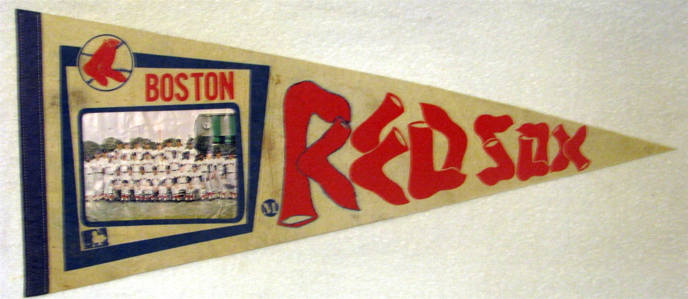 1973 BOSTON RED SOX PHOTO PENNANT