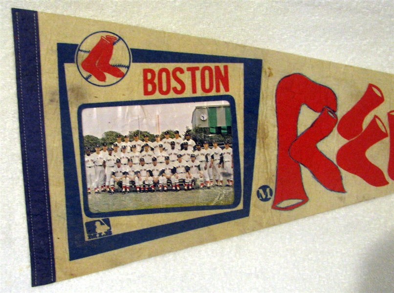 1973 BOSTON RED SOX PHOTO PENNANT