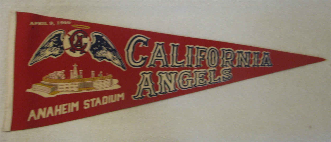 APRIL 9, 1966 CALIFORNIA ANGELS OPENING NEW STADIUM PENNANT