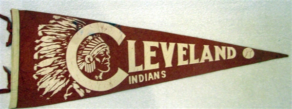 40's CLEVELAND INDIANS PENNANT