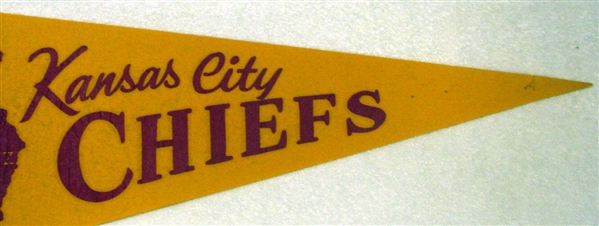 60's AFL KANSAS CITY CHIEFS PENNANT
