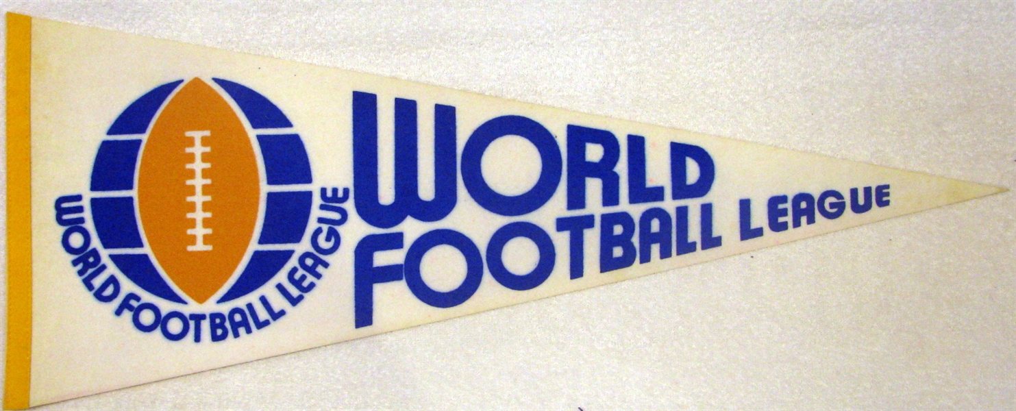 70's WORLD FOOTBALL LEAGUE PENNANT