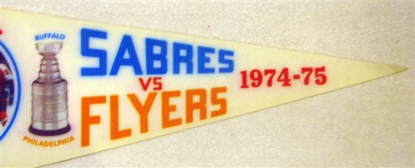 1974-75 STANLEY CUP FINALS PENNANT - SABRES vs FLYERS