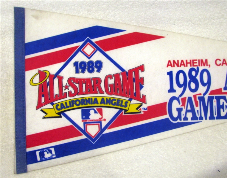 1989 ALL-STAR GAME PENNANT AT ANGELS