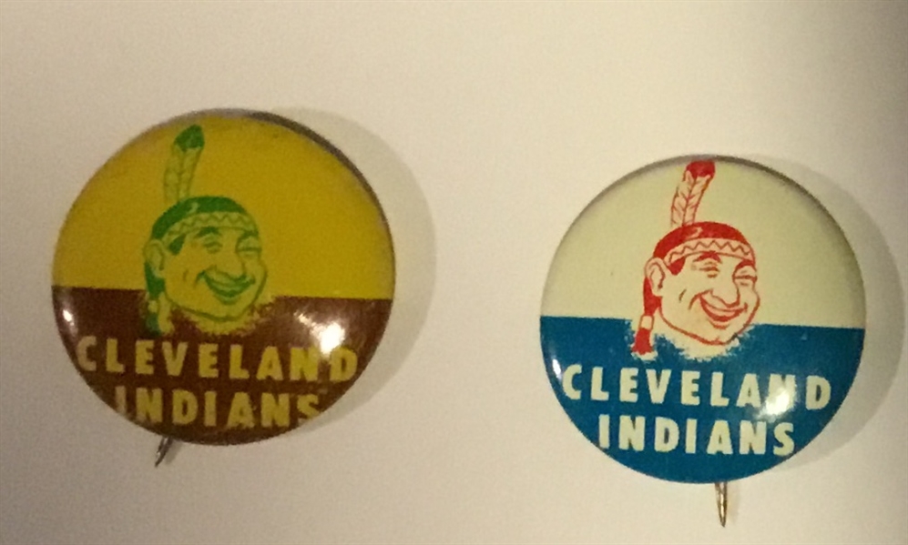 60's CLEVELAND INDIANS GUY's POTATO CHIPS PINS - 2